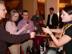 Guests sampling wine at The Pfister Hotel.